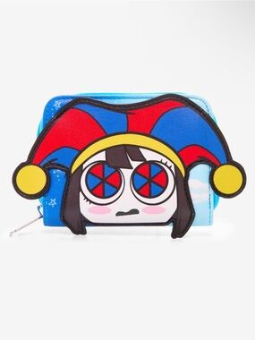 New The Amazing Digital Circus Pomni Sky Mini Zipper Wallet